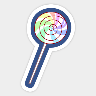 Pastel Rainbow Lollipop Sticker